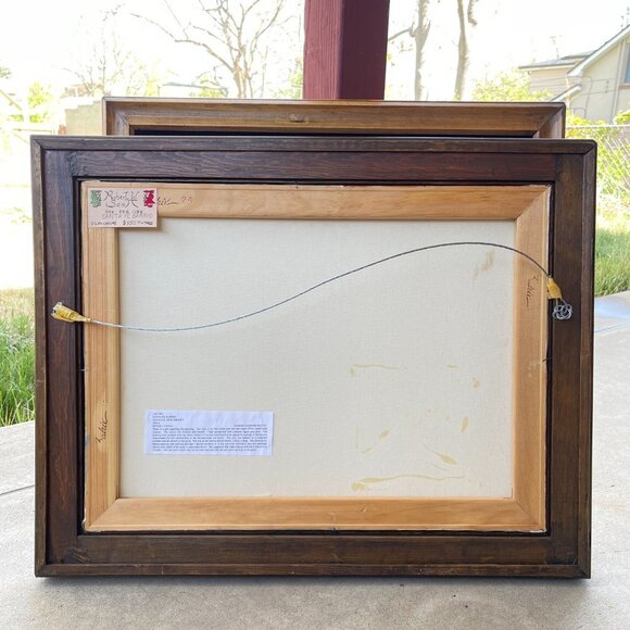 Original Framed Oil Painting Art on Canvas, Santa Fe Barrio - Picture 3 of 15